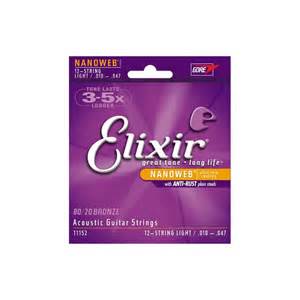 Elixir Acoustic Nanoweb 12-String Set